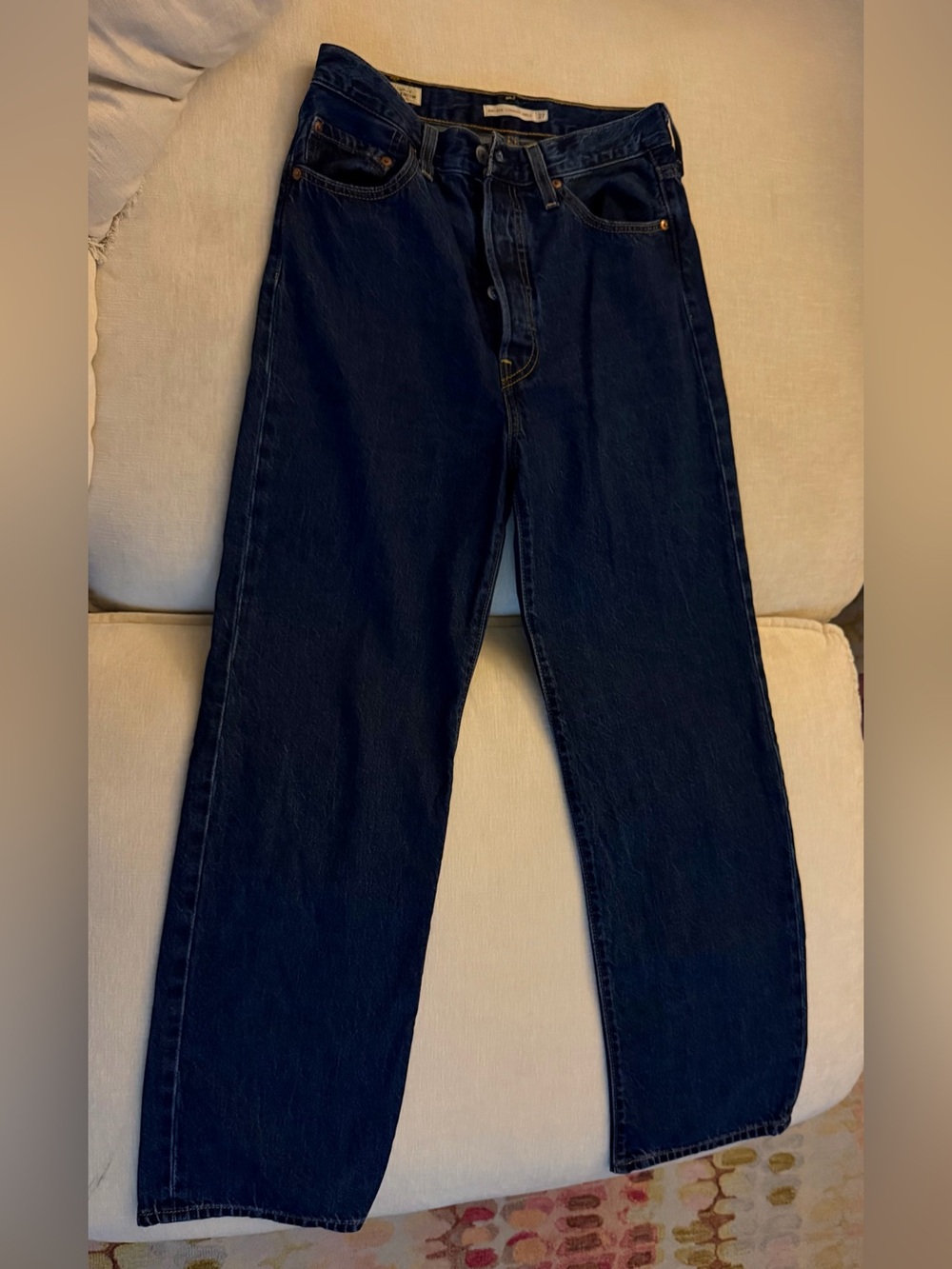 Levi's Ribcage Straight Ankle Jeans Blue Waist 27